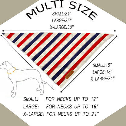 Christmas Dog Bandanas 2 Pack, Christmas Tree and Santa Claus Dog Scarf for Boy and Girl, Premium Durable Fabric, Holiday Bandana for Small Medium Large and Extra Large Dogs (Small)