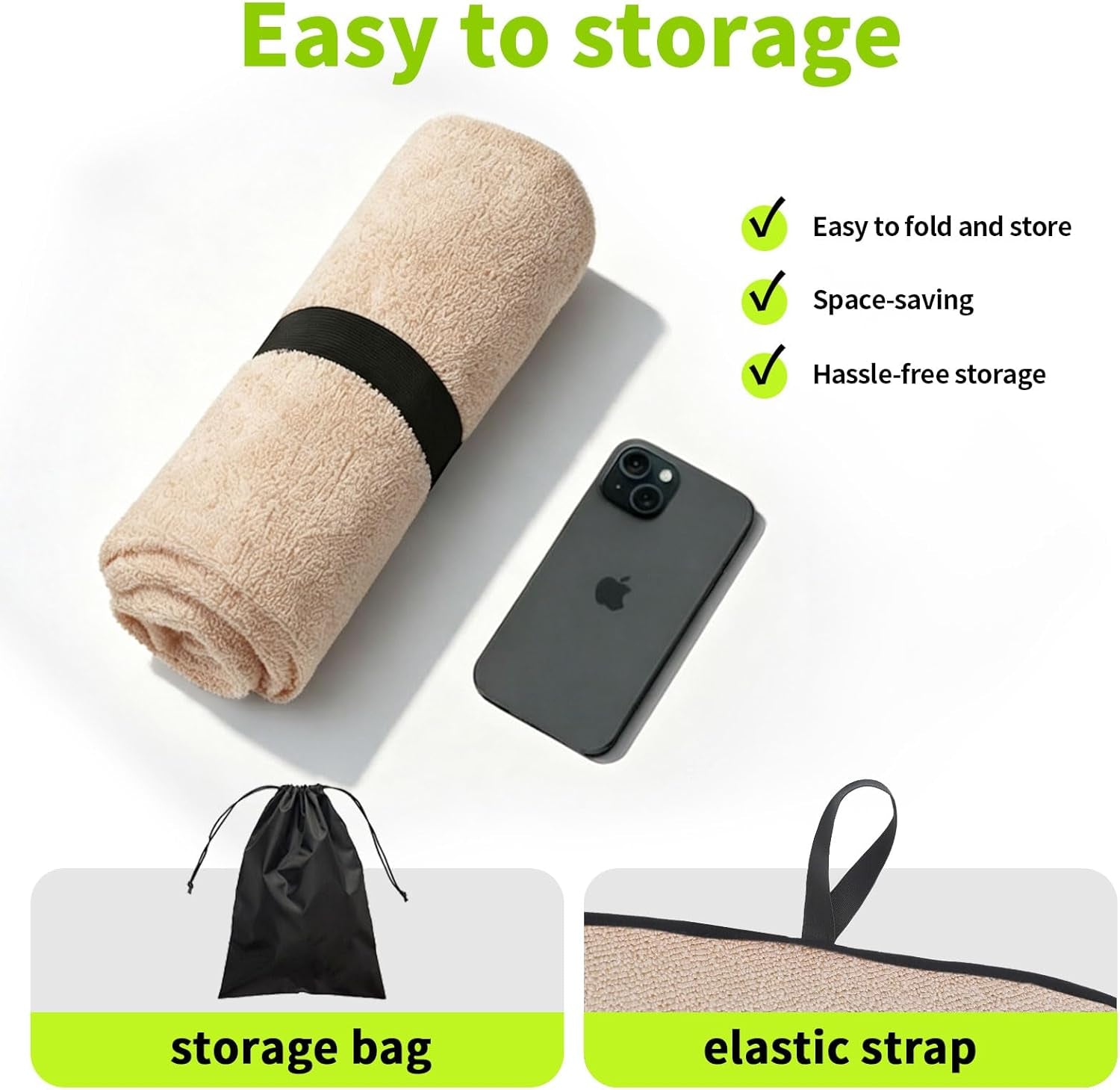 Towel Waterproof Car Seat Cover Beige for Trucks SUV Fitness Athletes Pets Gym and Water Sport